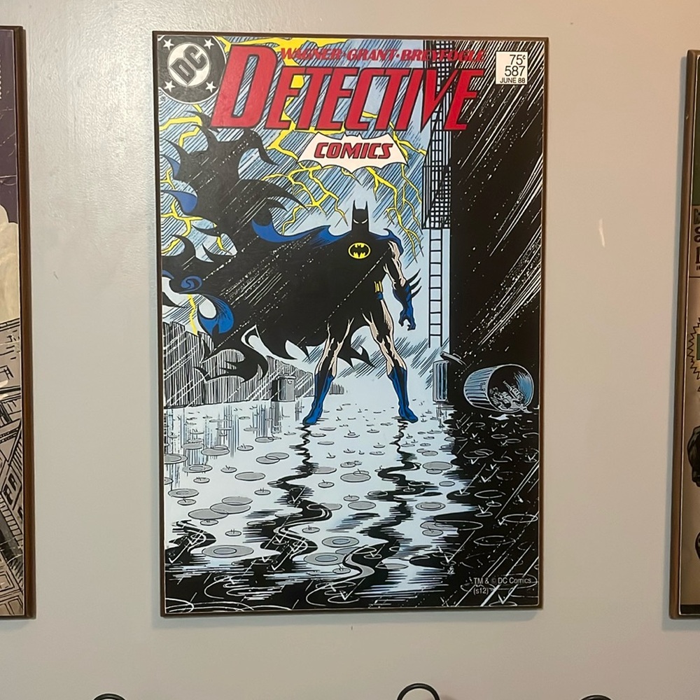 Vintage look Batman wall art
